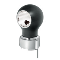 Thread-On Matte Black Charlotte Style Gearshift Knob With LED 9/10 Speed Adapter (Amber, Blue, White or Red LEDs)