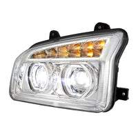 11 LED Headlight For 2015-2024 Kenworth T880 - Chrome or BlackOut Inner Housing (Driver or Passenger Side)