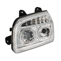 11 LED Headlight For 2015-2024 Kenworth T880 - Chrome or BlackOut Inner Housing (Driver or Passenger Side)
