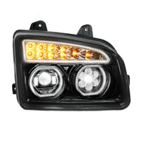 11 LED Headlight For 2015-2024 Kenworth T880 - Chrome or BlackOut Inner Housing (Driver or Passenger Side)