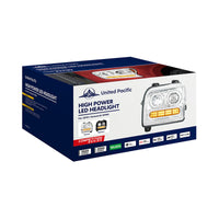 High Power 10 LED Chrome or Black Headlight w 24 LED Turn & 100 LED Halo For 2019-2024 Kenworth W990 (Driver or Passenger Side)