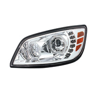 High Power 10 LED Headlight For 2005-2021 Hino 238/258/268/338 - Chrome or Black Housing (Driver or Passenger Side)