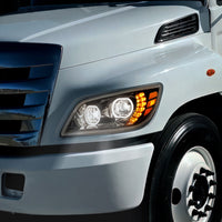 High Power 10 LED Headlight For 2005-2021 Hino 238/258/268/338 - Chrome or Black Housing (Driver or Passenger Side)