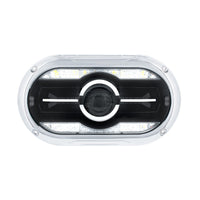 Full LED Projector One-Piece Style Chrome or Blackout Headlight For Dual 5-3/4" Headlight Housing