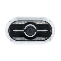 Full LED Projector One-Piece Style Chrome or Blackout Headlight For Dual 5-3/4" Headlight Housing