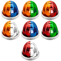 Double Fury 4 LED Glass Watermelon Light Kit - Clear Lens (Various Colors)