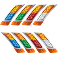 Double Fury 5 LED Fender Turn Signal Light For 2012-2021 Peterbilt 579 (Various Colors)