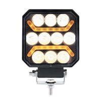 10 LED High Power LED Work Light With "U" Light Guide (Various Colors)