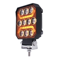 10 LED High Power LED Work Light With "U" Light Guide (Various Colors)