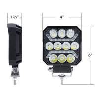10 LED High Power LED Work Light With "U" Light Guide (Various Colors)