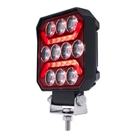 10 LED High Power LED Work Light With "U" Light Guide (Various Colors)
