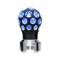 Thread-On Matte Black Phoenix Style Ball Gearshift Knob With LED 13/15/18 Speed Adapter (Various Colors)