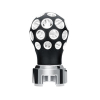 Thread-On Matte Black Phoenix Style Ball Gearshift Knob With LED 13/15/18 Speed Adapter (Various Colors)