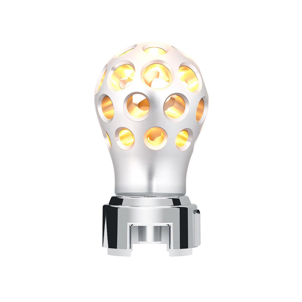 Thread-On Anodized Phoenix Style Ball Gearshift Knob With LED 13/15/18 Speed Adapter (Various Colors)