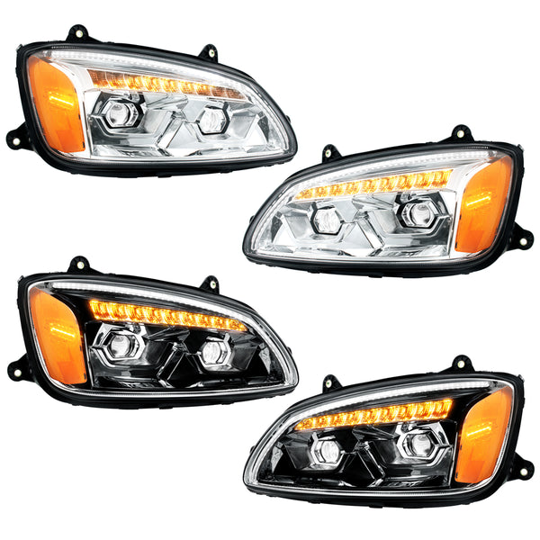 DTMOTO Chrome Projector Headlight – Passenger Side – 2008-2017 Kenworth T660 – Halogen W/Bulbs - View #4