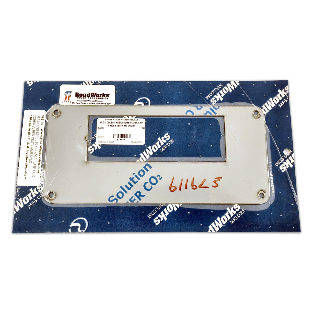 Freightliner FLD & Classic Cobra 25/ Uniden 68 / SR-447 Mount Bracket Face Plate