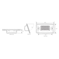 Grand General - Freightliner Cab Visor Spyder LED Marker Light