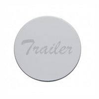 United Pacific - "Trailer" Scripted Stainless Steel Wood Air Valve Plaque (Plaque Only)