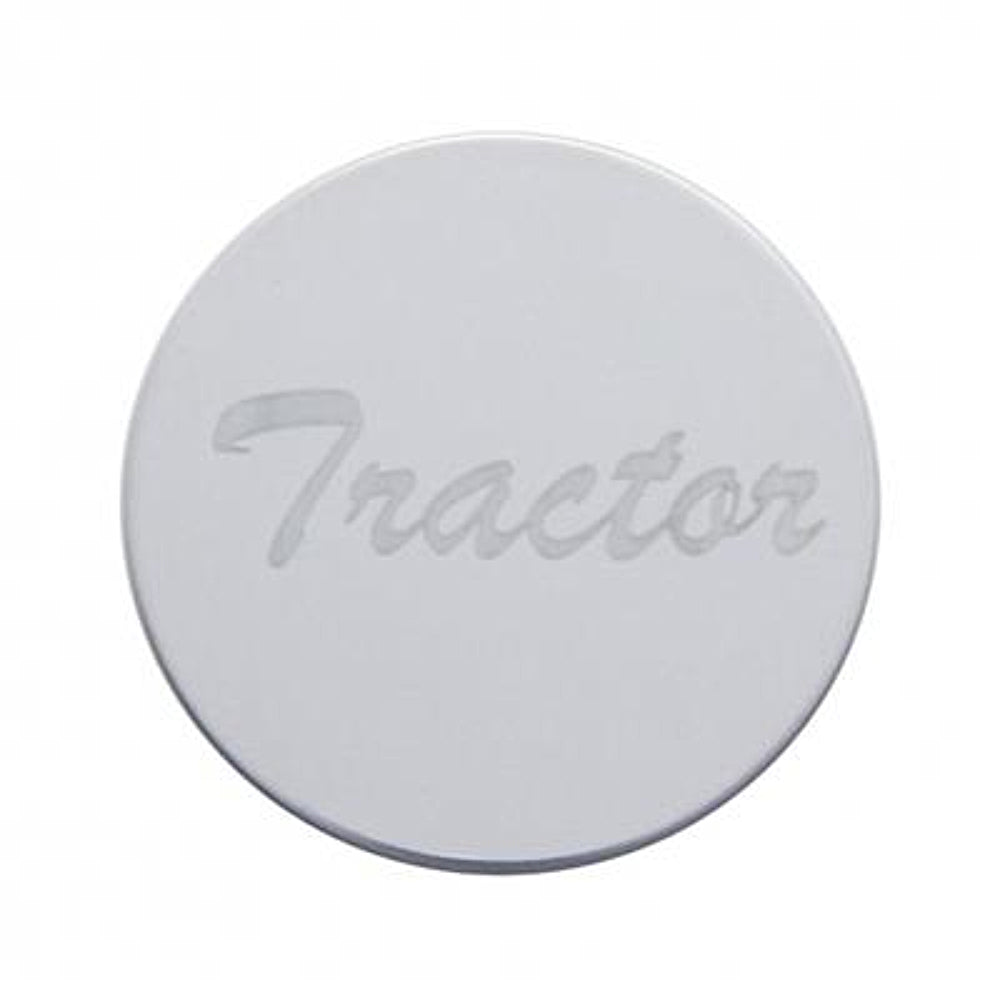 United Pacific "Tractor" Stainless Wood Air Valve - Cursive Script (Plaque Only)