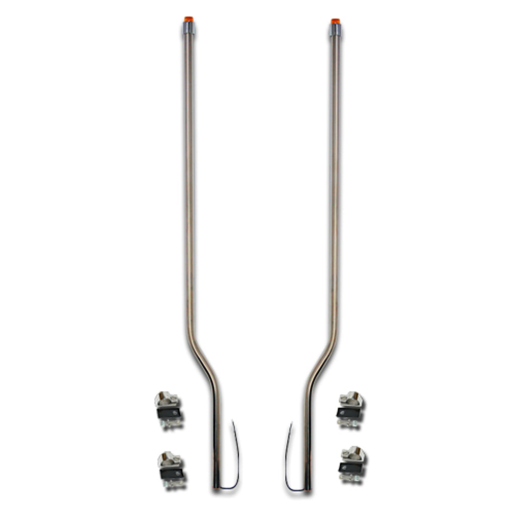 Bores Mfg. - 2019-2022 International / Chevrolet 37" Stainless Steel Bumper Guides