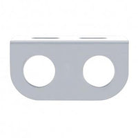 United Pacific - Stainless Steel Mini Light Bracket w Two 13/16" Round Cutouts