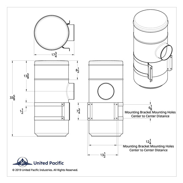 15" Vortox Style Air Cleaner Berube's Truck Accessories