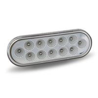 Trux Dual Revolution Red Stop/Turn/Tail to Green Aux. LED Oval Light
