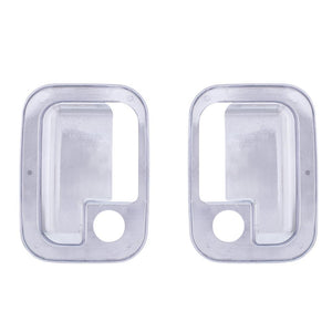 United Pacific Chrome Door Handle Trim Cover Set - Pair (Driver & Passenger)
