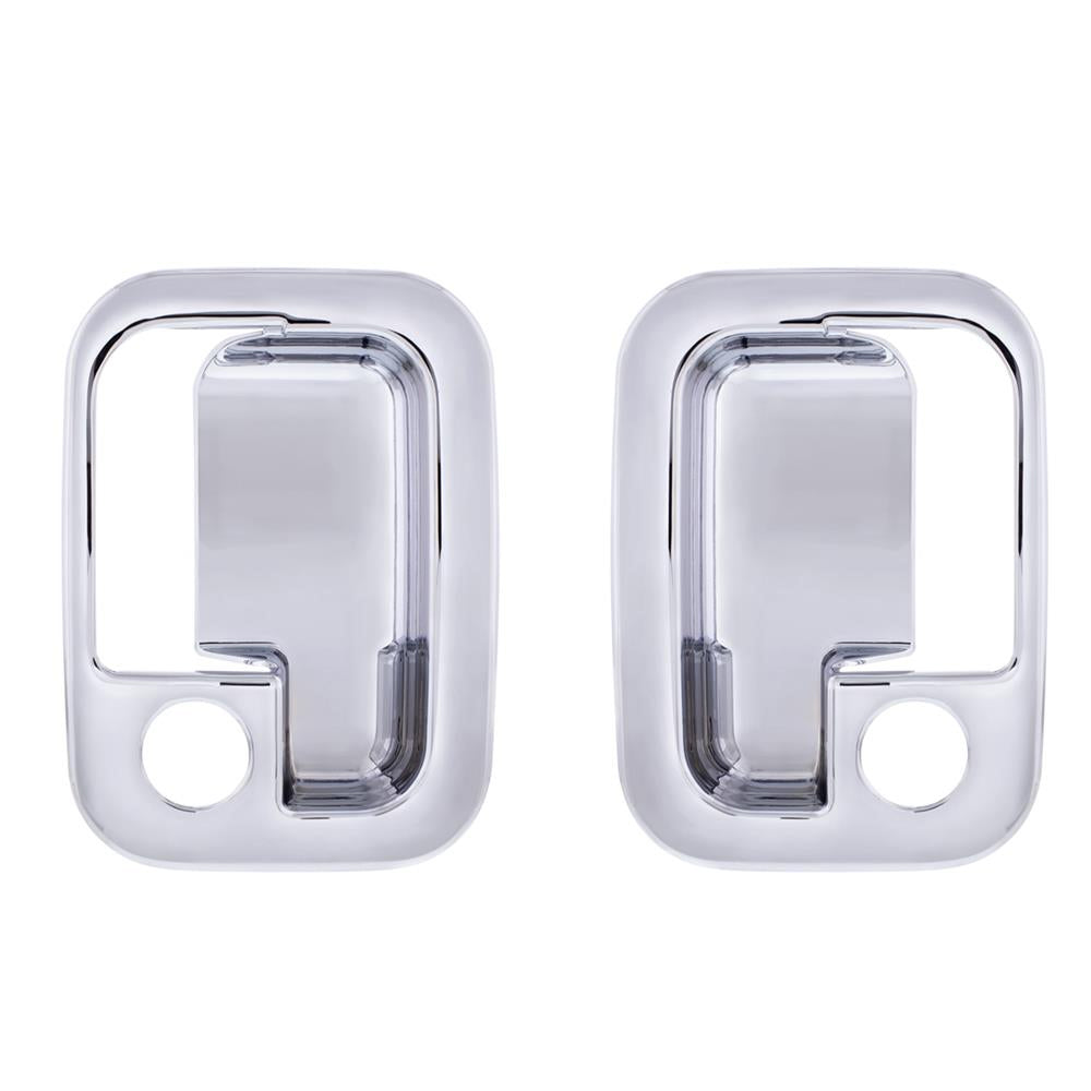 United Pacific Chrome Door Handle Trim Cover Set - Pair (Driver & Passenger)