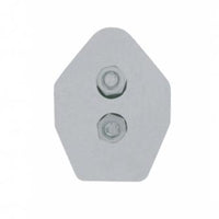 28" Chrome 45 Degree Angled "Competition Series" Mud Flap Hangers - 1-1/8" Bolt Pattern (Pair)