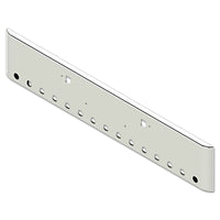 Peterbilt 388/389 18" Rolled End 7GA Chrome Bumper w Bolt, Tow & 19 x .75" Light Holes