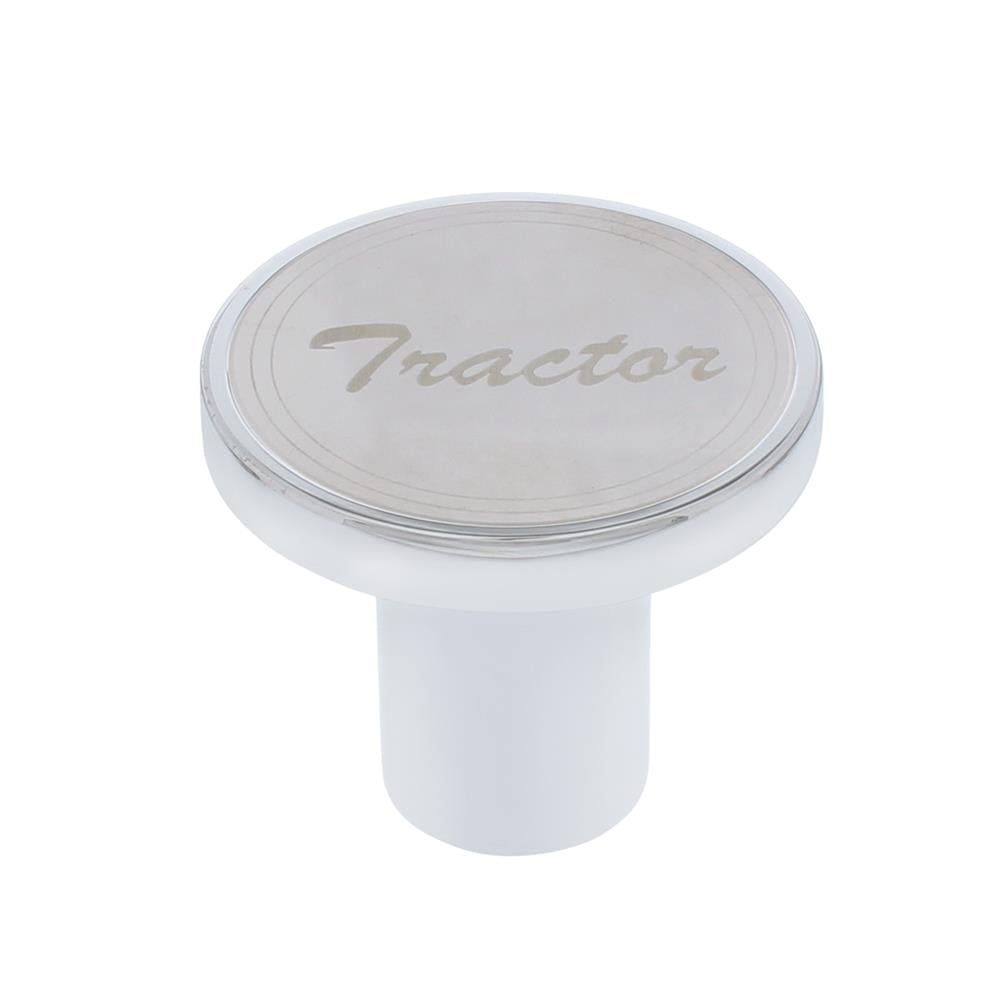 United Pacific Air Valve Knob - Stainless Plaque W/ Cursive Script