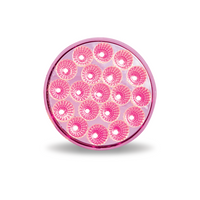 Trux 4" Dual Revolution Red Stop/Turn/Tail LED Light (Pink Aux.)