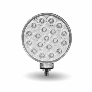 Trux Dual Revolution Amber/Red Turn & Marker to Pink Aux. Double Face Round LED Light