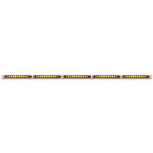 94" Stainless Light Bracket With 5 X 11 LED 17" Light Bars - Amber or Clear Lens