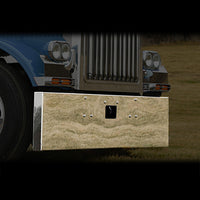 Roadworks Peterbilt 379 - 20" Standard Mount Boxed Ends 7GA Bumper w Tow Holes