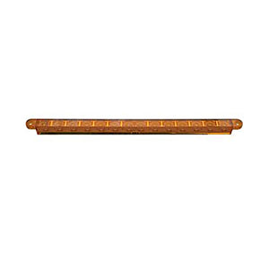 United Pacific - 14 LED 12" Turn Signal Light Bar - Amber LED/Amber Lens