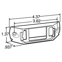 15 Series, Surface Mount, 15 Series Lights, White ABS, 2 Screw Bracket Mount