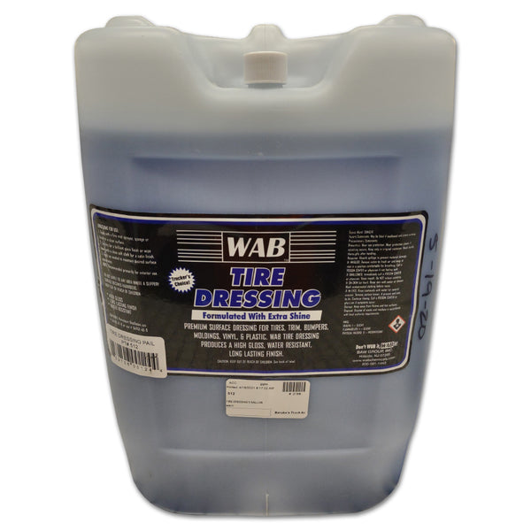WAB Tire Dressing Cleaner - Blue (1 Qt. or 1 Gal. or 5 Gal.) – Berube's  Truck Accessories