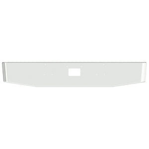 16" Peterbilt 379 Tapered Rolled End 7GA Steel Chrome Bumper w Bolt and Tow Pin Holes