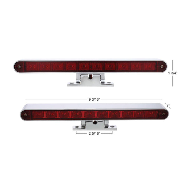 United Pacific 10 LED Dual Function 3rd Brake Light With Chrome