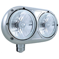 United Pacific "359" Style Headlight w/ 9007 Crystal Headlamps