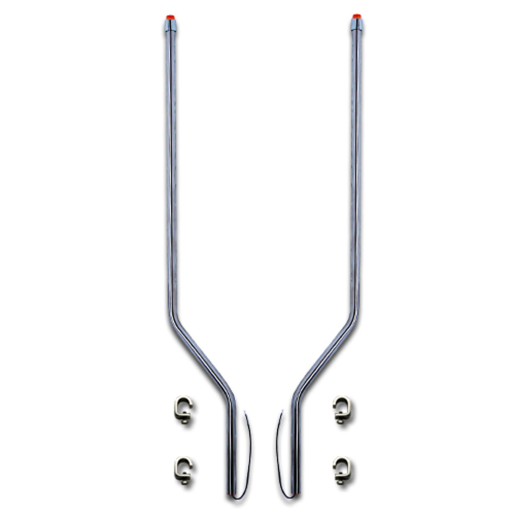 Bores Mfg. - International / Kenworth / Mack 51" Stainless Steel Bumper Guides