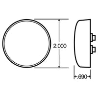 Truck-Lite - 30 Series, Incandescent, 1 Bulb, Round Clear, Utility Light, PL-10, 12V