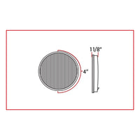 Trux 4" Red High Diode Count LED Stop/Turn/Tail Light