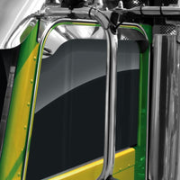 Belmor Stainless Steel Peterbilt Tape-On Window Ventshade