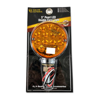 Grand General Red/Amber 3" Round Double Face Spyder Turn Signal Light.