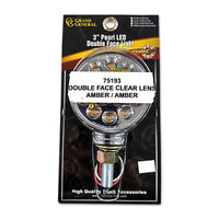 Amber/Amber 3" Round Double Face Spyder Turn Signal Light