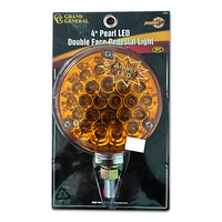 Amber/Red 4" Round Double Face Spyder Turn Signal Light