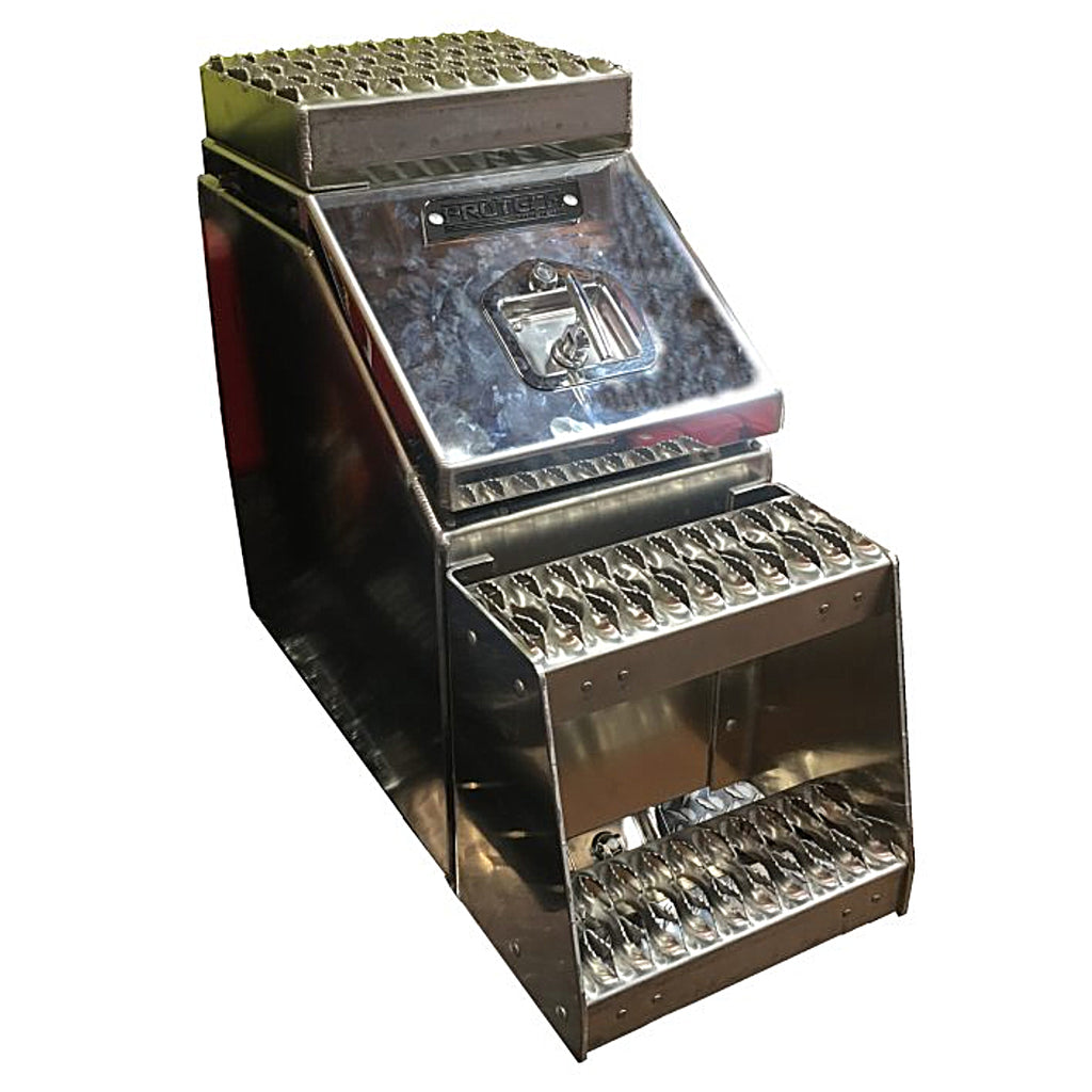 ProTech - 12 x 20 x 22" Frame Mounted Step-less Diamond Plate Toolbox